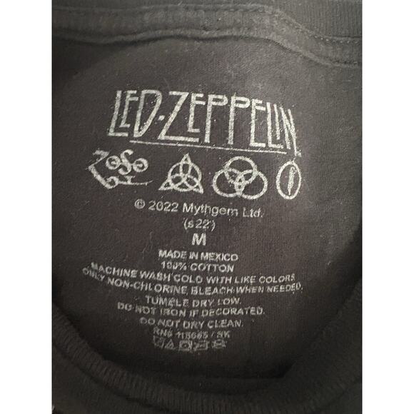 Led Zeppelin United States Of America 1977 Tour Black T Shirt Size Medium - Picture 5 of 5